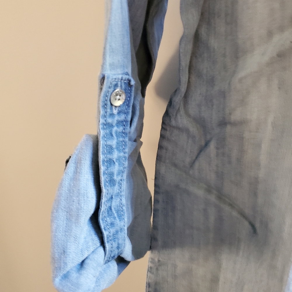 Calvin Klein Women's Denim Button Down - Picture 4 of 7